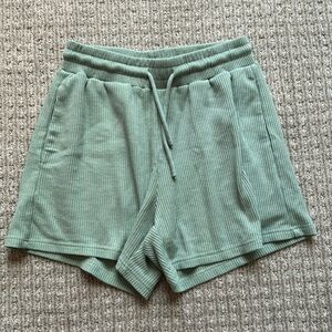 Green High Waisted Shorts